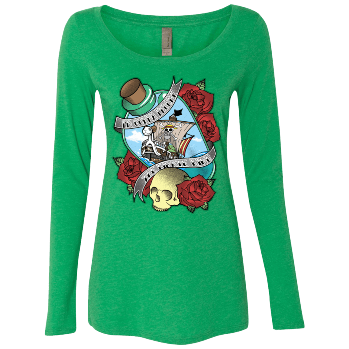 T-Shirts Envy / Small The Pirate King Women's Triblend Long Sleeve Shirt