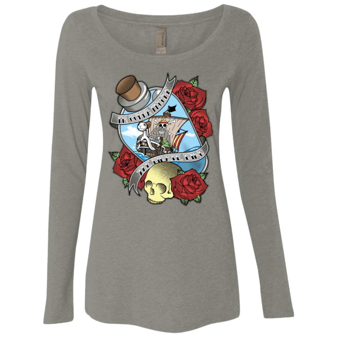 T-Shirts Venetian Grey / Small The Pirate King Women's Triblend Long Sleeve Shirt