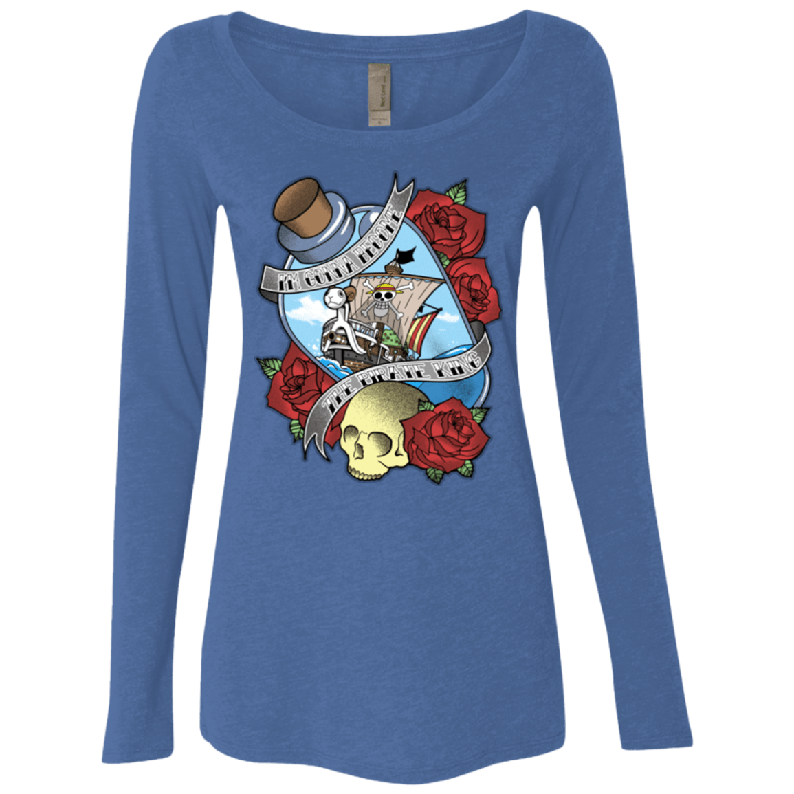 T-Shirts Vintage Royal / Small The Pirate King Women's Triblend Long Sleeve Shirt