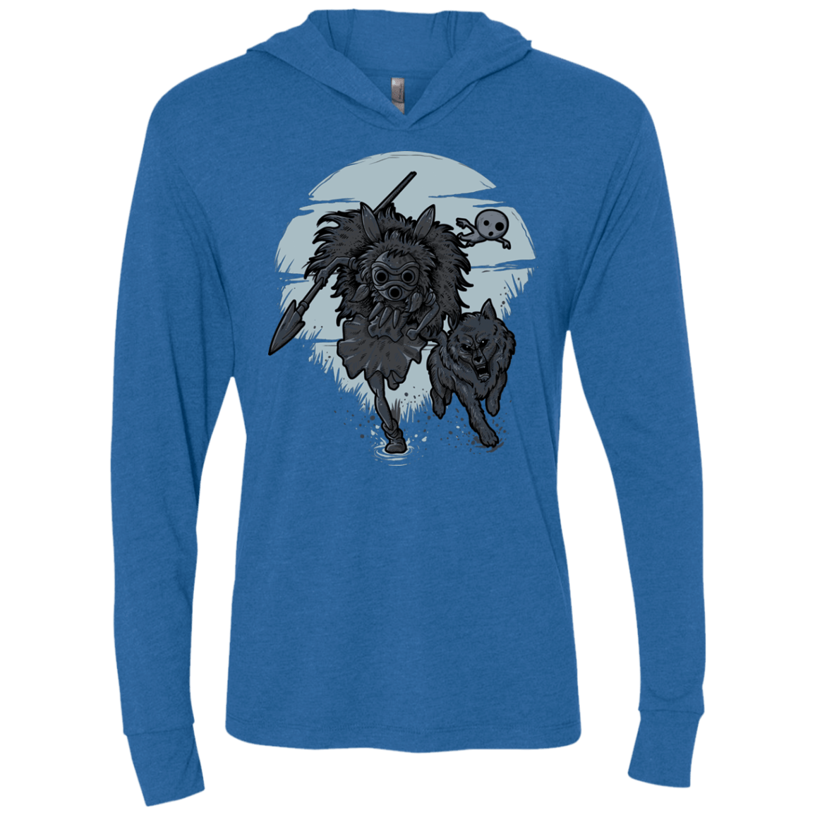 T-Shirts Vintage Royal / X-Small The Princess Triblend Long Sleeve Hoodie Tee