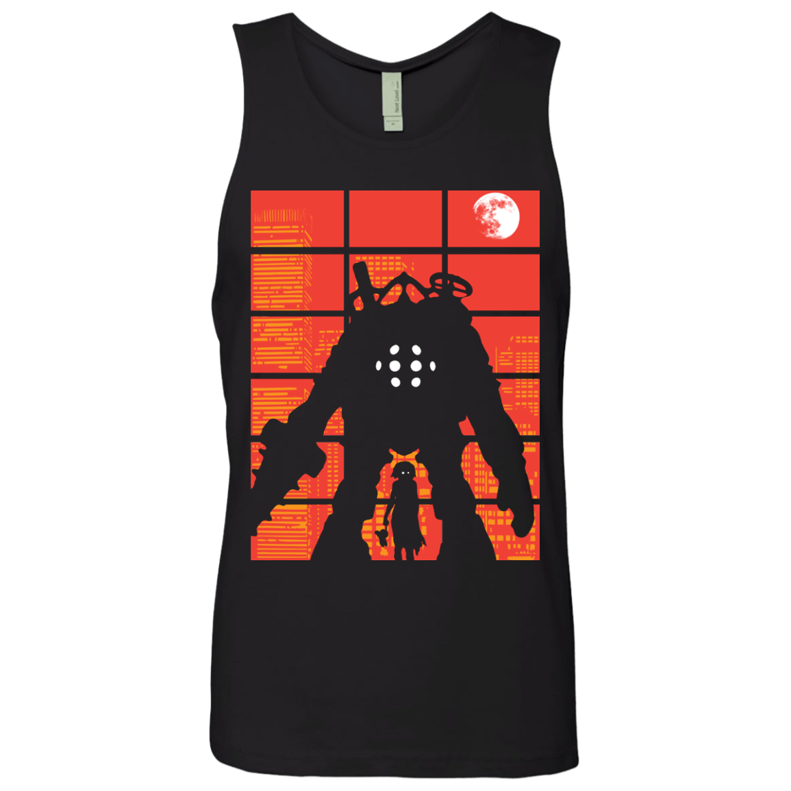 T-Shirts Black / S The Protector Men's Premium Tank Top