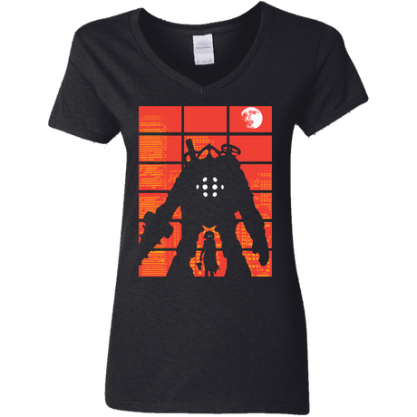 T-Shirts Black / S The Protector Women's V-Neck T-Shirt