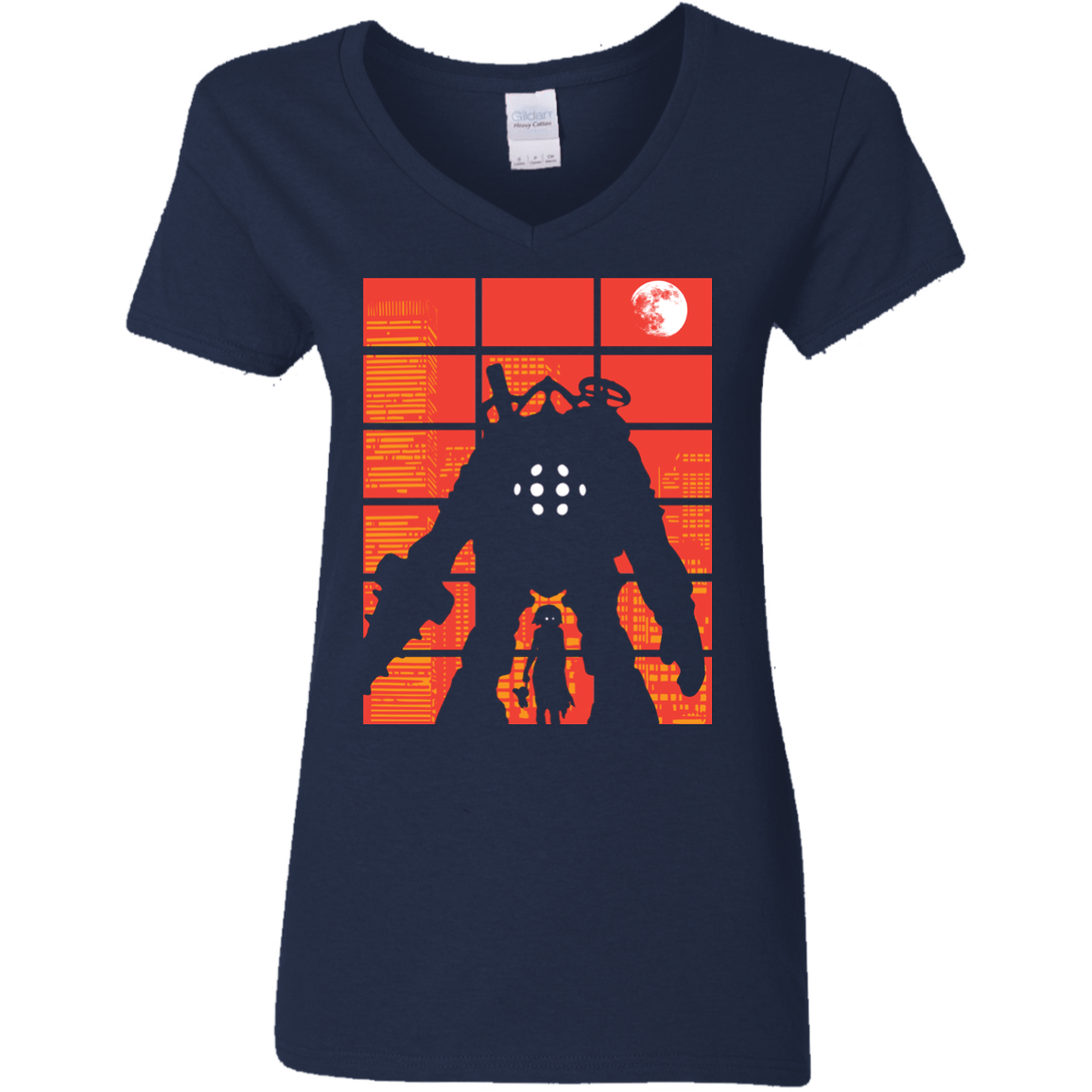 T-Shirts Navy / S The Protector Women's V-Neck T-Shirt