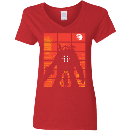 T-Shirts Red / S The Protector Women's V-Neck T-Shirt