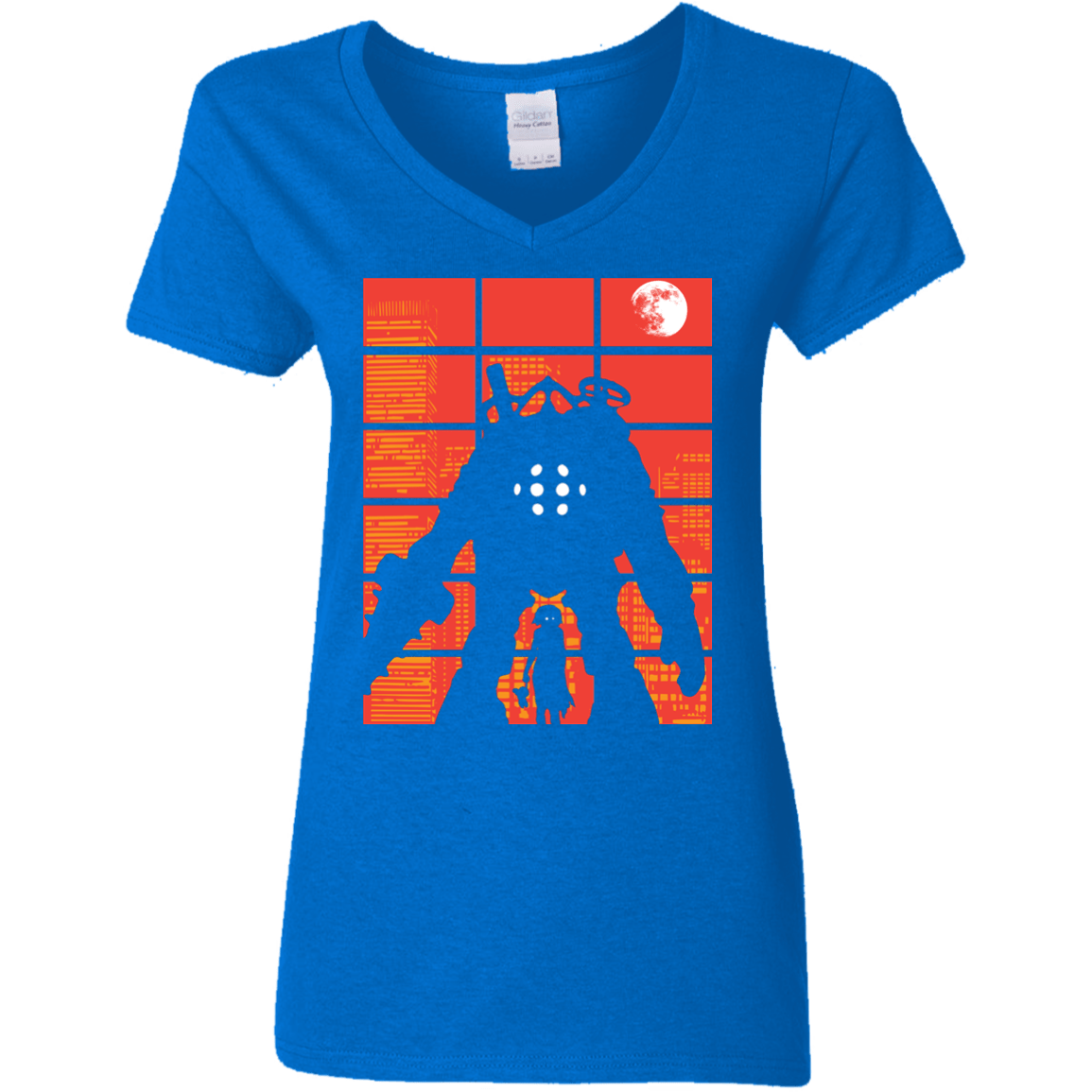 T-Shirts Royal / S The Protector Women's V-Neck T-Shirt