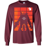 T-Shirts Maroon / YS The Protector Youth Long Sleeve T-Shirt