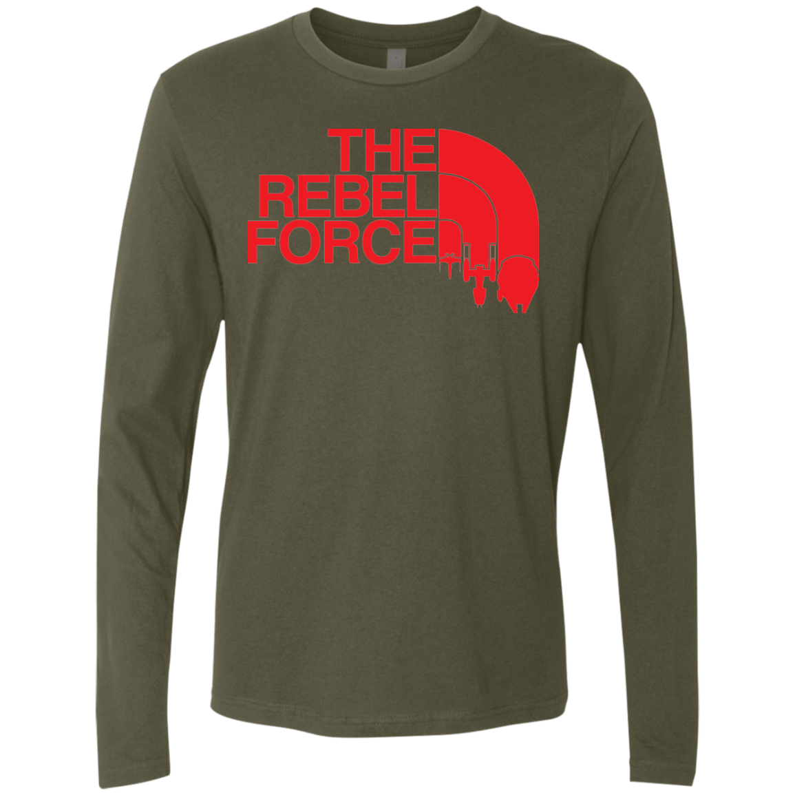 T-Shirts Military Green / Small The Rebel Force 2 Men's Premium Long Sleeve