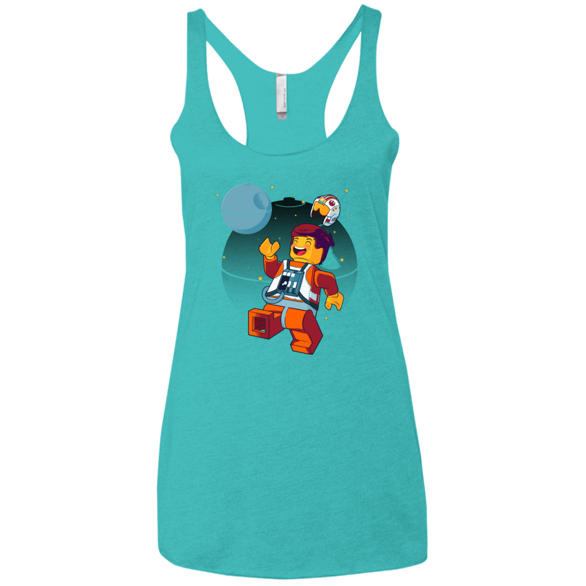 T-Shirts Tahiti Blue / X-Small The Rebellion Is Awesome Women's Triblend Racerback Tank