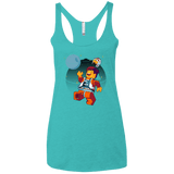 T-Shirts Tahiti Blue / X-Small The Rebellion Is Awesome Women's Triblend Racerback Tank