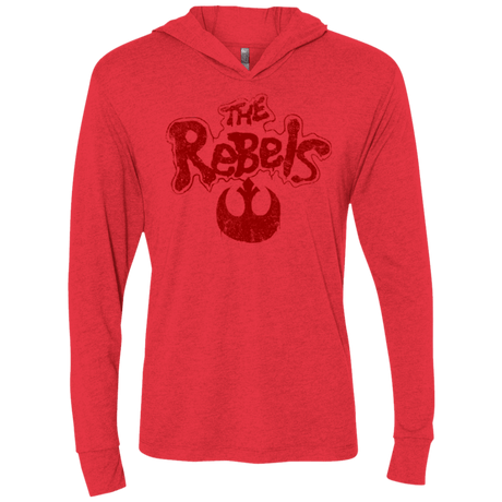 T-Shirts Vintage Red / X-Small The Rebels (1) Triblend Long Sleeve Hoodie Tee
