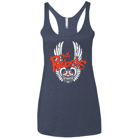 T-Shirts Vintage Navy / X-Small THE REBELS Women's Triblend Racerback Tank