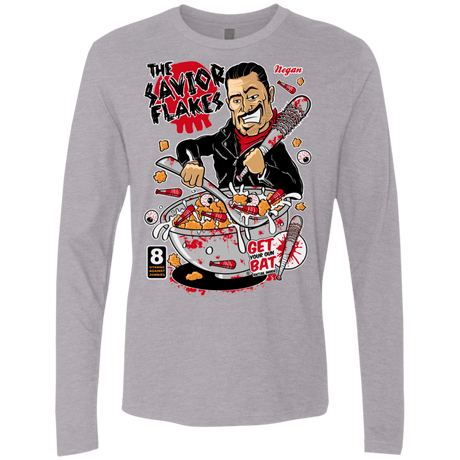 T-Shirts Heather Grey / S The Savior Flakes Men's Premium Long Sleeve