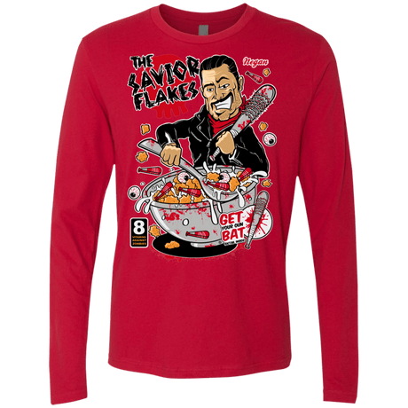 T-Shirts Red / S The Savior Flakes Men's Premium Long Sleeve