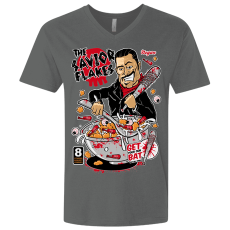 T-Shirts Heavy Metal / X-Small The Savior Flakes Men's Premium V-Neck