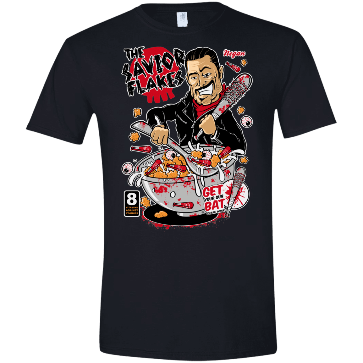 T-Shirts Black / X-Small The Savior Flakes Men's Semi-Fitted Softstyle