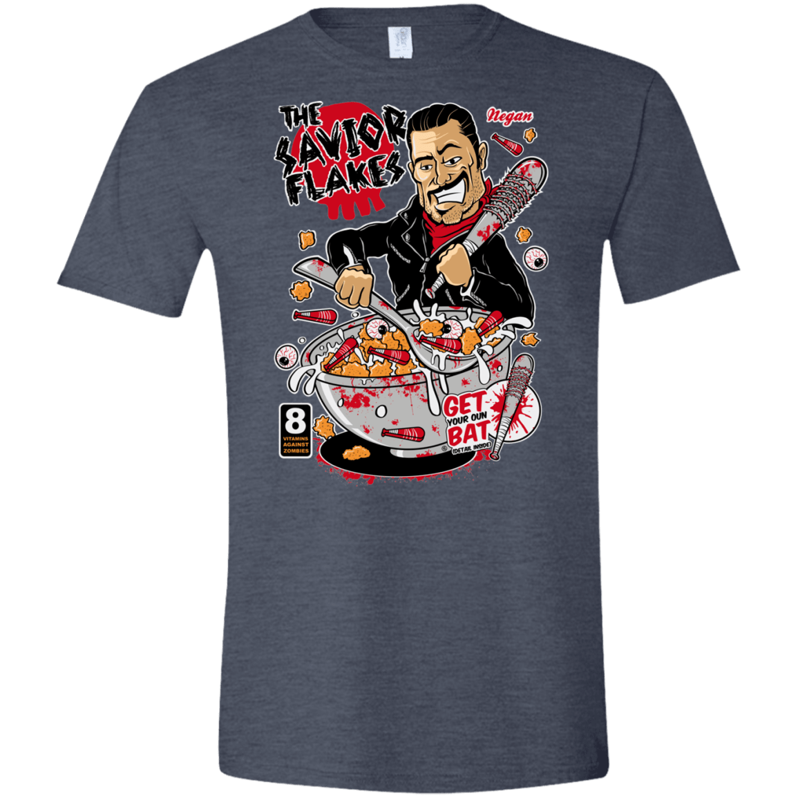 T-Shirts Heather Navy / S The Savior Flakes Men's Semi-Fitted Softstyle