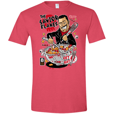 T-Shirts Heather Red / S The Savior Flakes Men's Semi-Fitted Softstyle