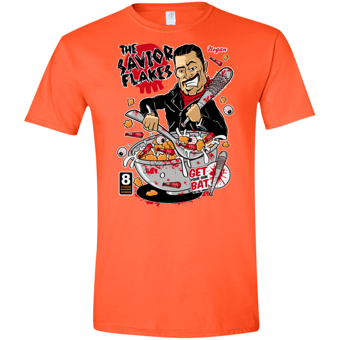 T-Shirts Orange / S The Savior Flakes Men's Semi-Fitted Softstyle