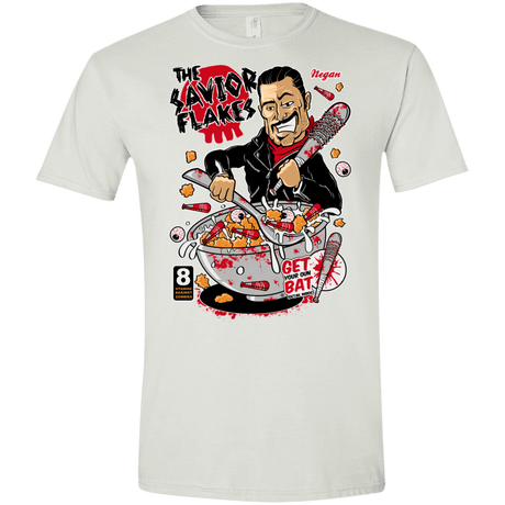 T-Shirts White / X-Small The Savior Flakes Men's Semi-Fitted Softstyle