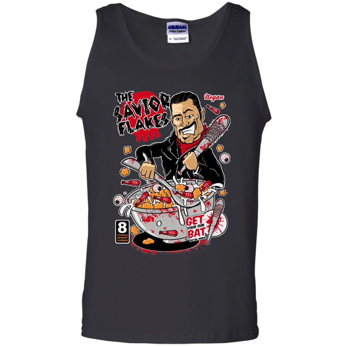 T-Shirts Black / S The Savior Flakes Men's Tank Top