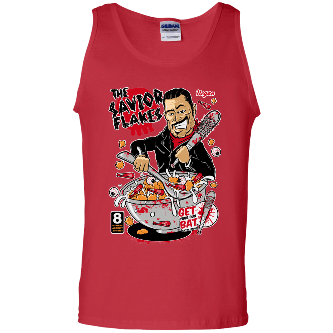 T-Shirts Red / S The Savior Flakes Men's Tank Top