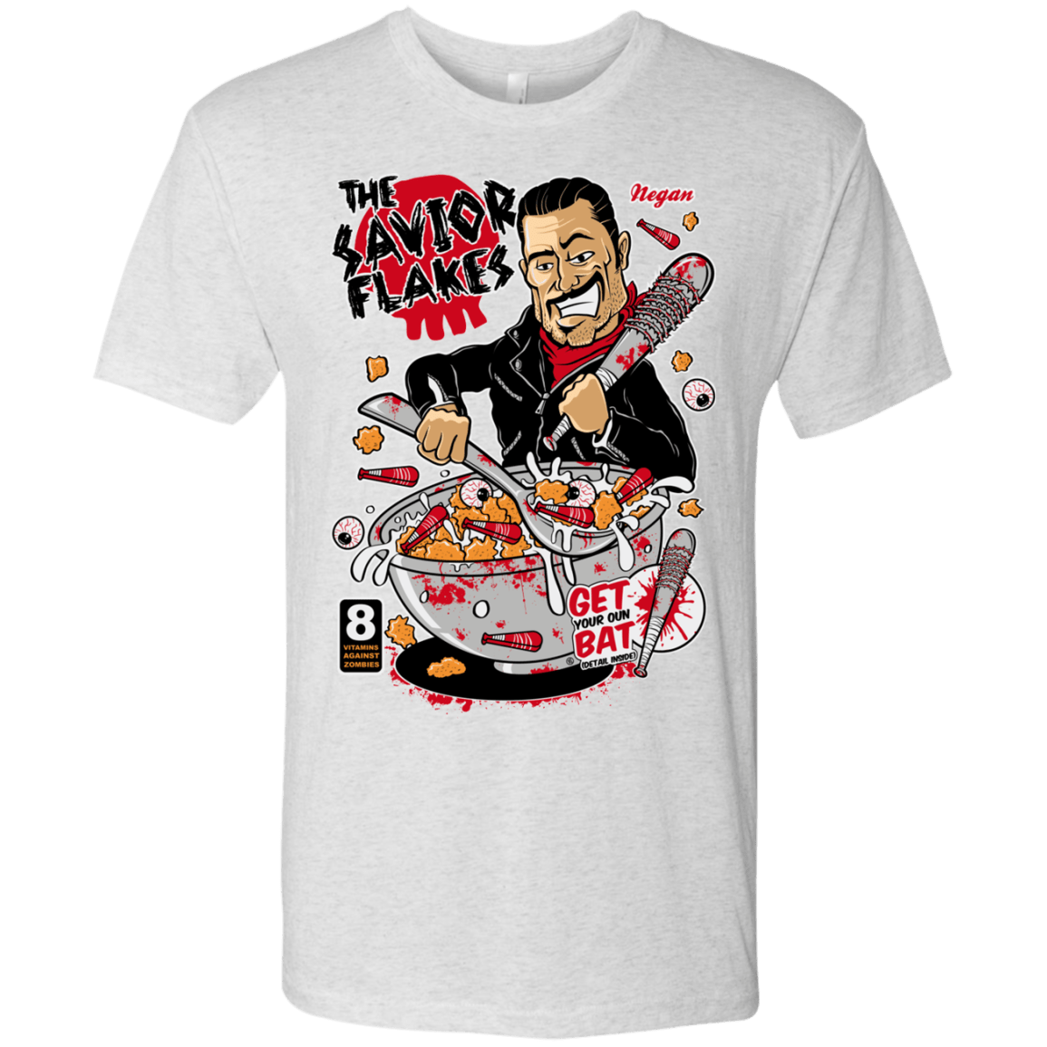 T-Shirts Heather White / S The Savior Flakes Men's Triblend T-Shirt