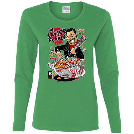 T-Shirts Irish Green / S The Savior Flakes Women's Long Sleeve T-Shirt