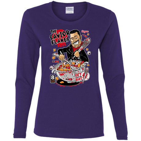 T-Shirts Purple / S The Savior Flakes Women's Long Sleeve T-Shirt