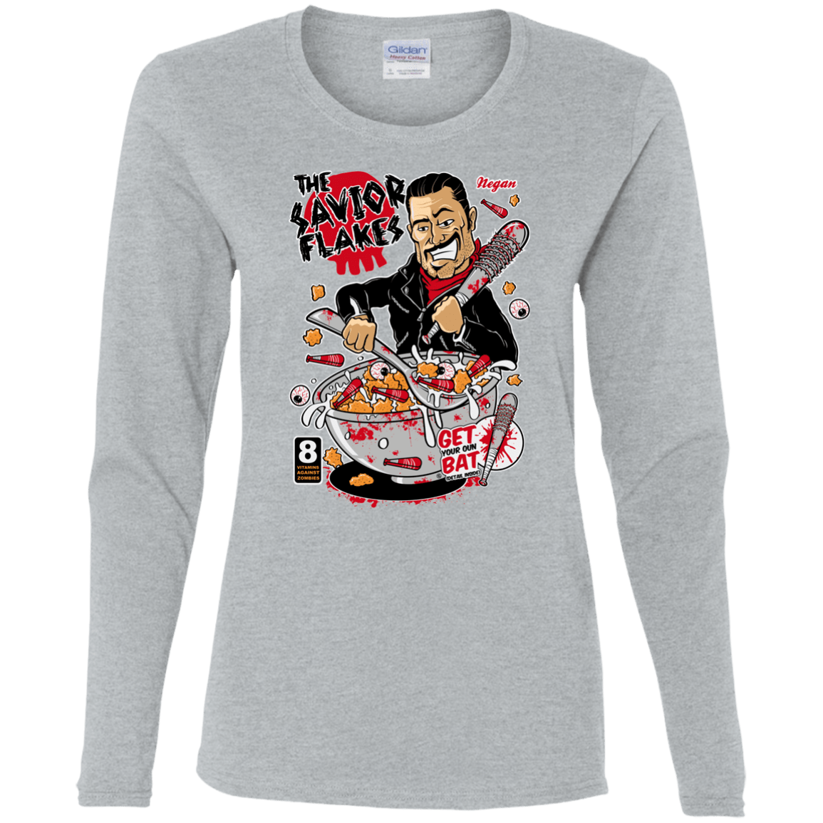 T-Shirts Sport Grey / S The Savior Flakes Women's Long Sleeve T-Shirt