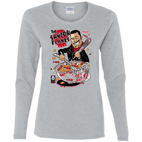 T-Shirts Sport Grey / S The Savior Flakes Women's Long Sleeve T-Shirt