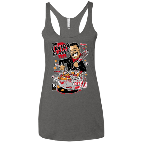 T-Shirts Premium Heather / X-Small The Savior Flakes Women's Triblend Racerback Tank