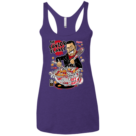 T-Shirts Purple Rush / X-Small The Savior Flakes Women's Triblend Racerback Tank