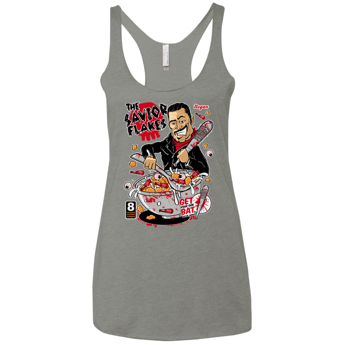 T-Shirts Venetian Grey / X-Small The Savior Flakes Women's Triblend Racerback Tank