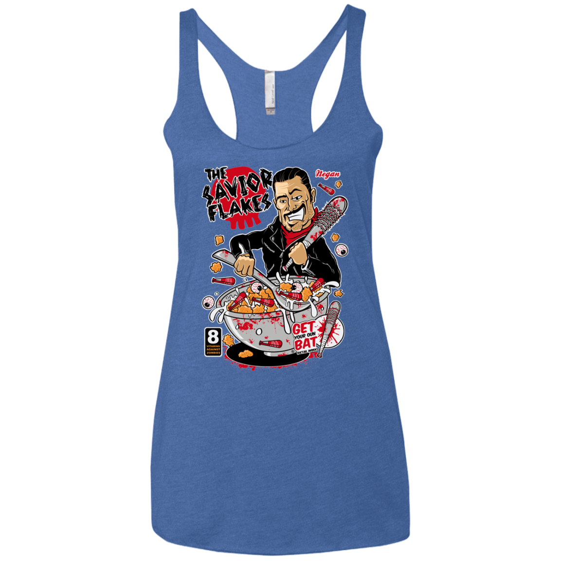 T-Shirts Vintage Royal / X-Small The Savior Flakes Women's Triblend Racerback Tank