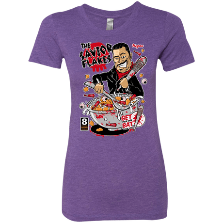 T-Shirts Purple Rush / S The Savior Flakes Women's Triblend T-Shirt