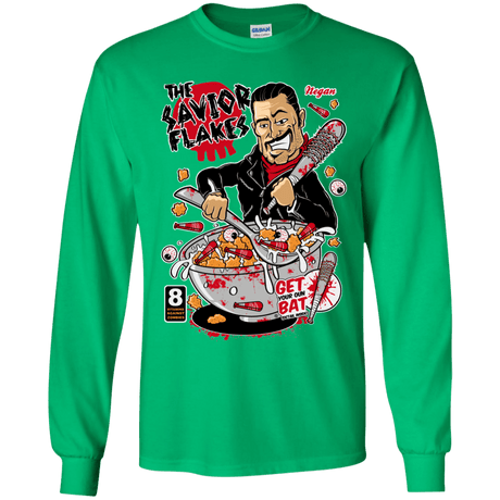 T-Shirts Irish Green / YS The Savior Flakes Youth Long Sleeve T-Shirt