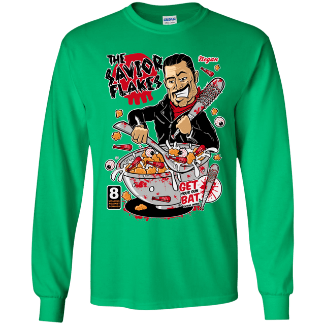 T-Shirts Irish Green / YS The Savior Flakes Youth Long Sleeve T-Shirt