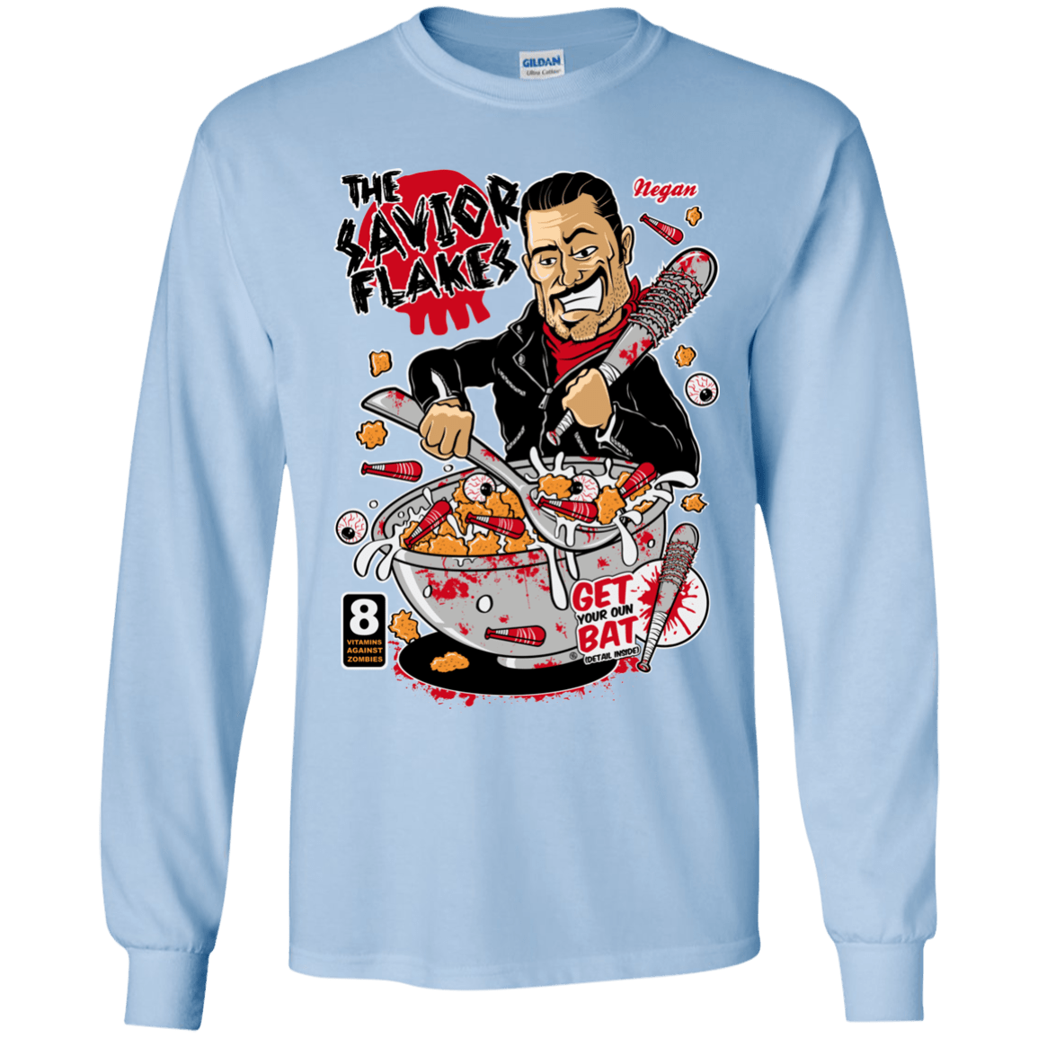 T-Shirts Light Blue / YS The Savior Flakes Youth Long Sleeve T-Shirt