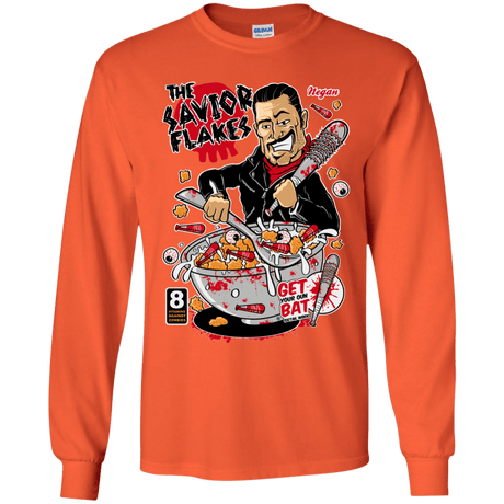 T-Shirts Orange / YS The Savior Flakes Youth Long Sleeve T-Shirt