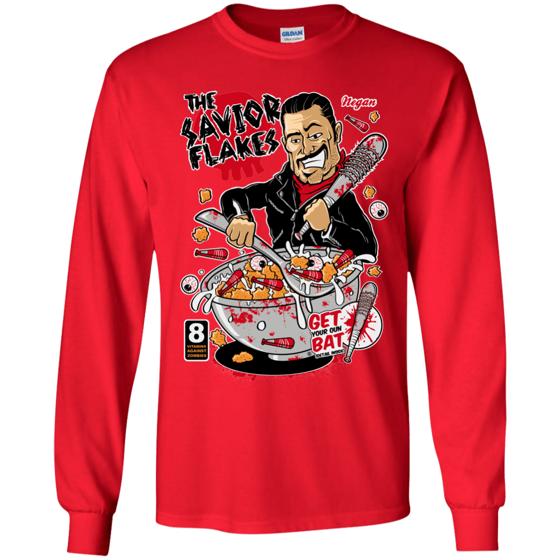 T-Shirts Red / YS The Savior Flakes Youth Long Sleeve T-Shirt