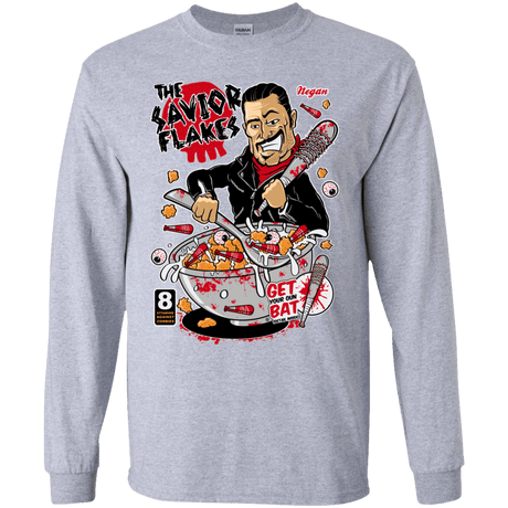 T-Shirts Sport Grey / YS The Savior Flakes Youth Long Sleeve T-Shirt
