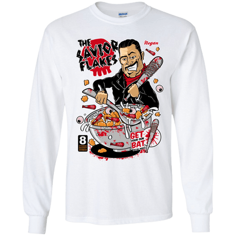 T-Shirts White / YS The Savior Flakes Youth Long Sleeve T-Shirt
