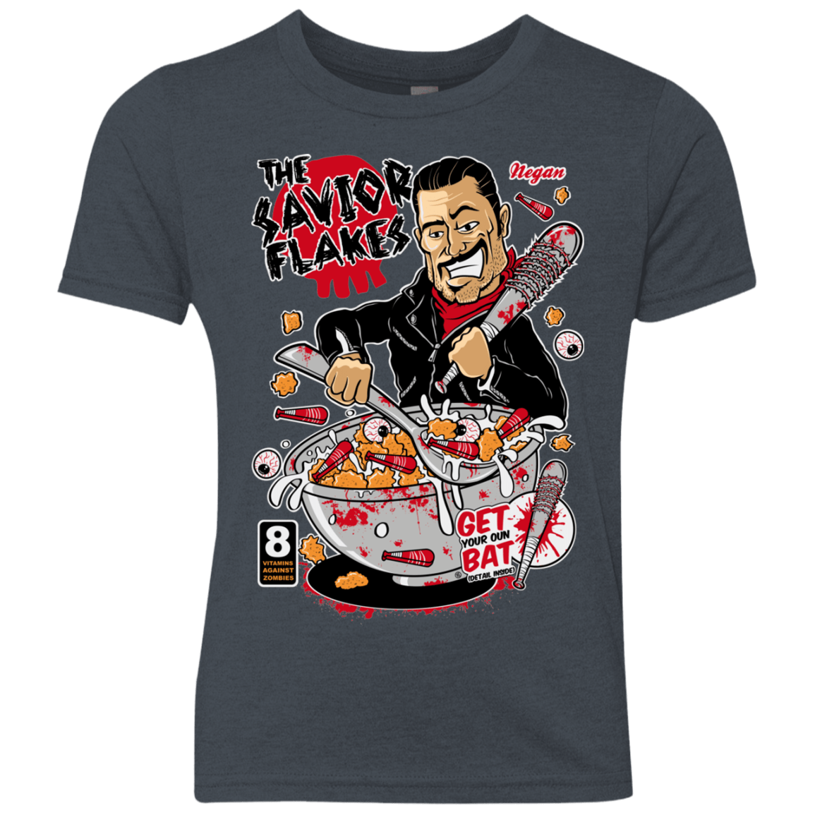 T-Shirts Vintage Navy / YXS The Savior Flakes Youth Triblend T-Shirt