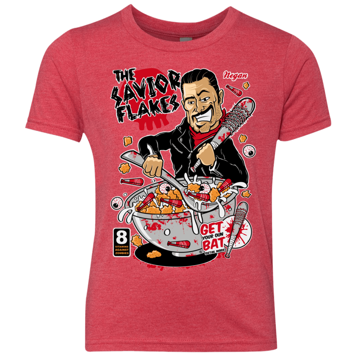 T-Shirts Vintage Red / YXS The Savior Flakes Youth Triblend T-Shirt