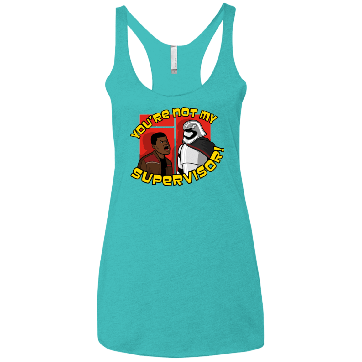 T-Shirts Tahiti Blue / X-Small The Tunt Awakens Women's Triblend Racerback Tank