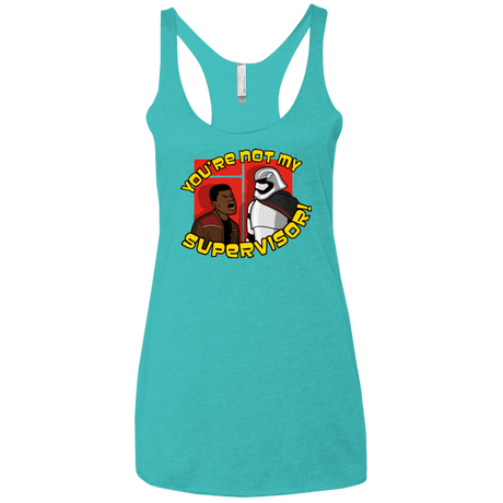 T-Shirts Tahiti Blue / X-Small The Tunt Awakens Women's Triblend Racerback Tank