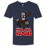 T-Shirts Midnight Navy / X-Small The Walking Bot Men's Premium V-Neck