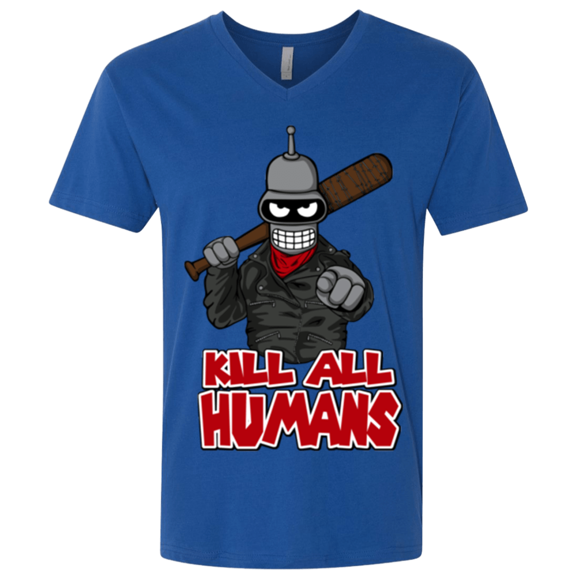 T-Shirts Royal / X-Small The Walking Bot Men's Premium V-Neck