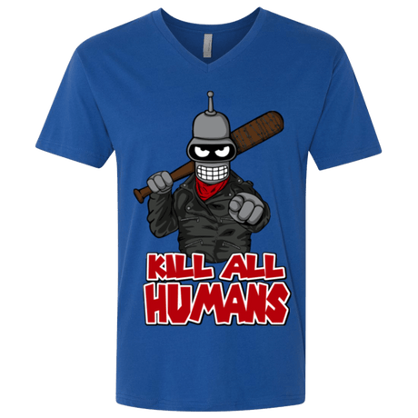 T-Shirts Royal / X-Small The Walking Bot Men's Premium V-Neck