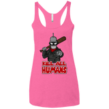 T-Shirts Vintage Pink / X-Small The Walking Bot Women's Triblend Racerback Tank